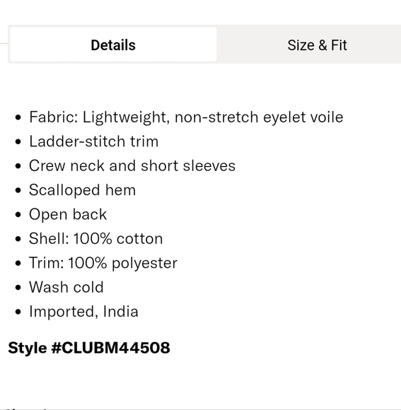 Nwot! Club Monaco eyelet t-shirt white - Picture 3 of 8